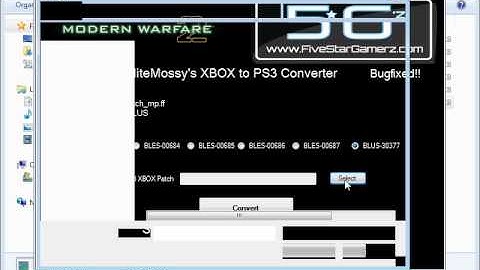 how to convert nw2 xbox 360 patches to ps3
