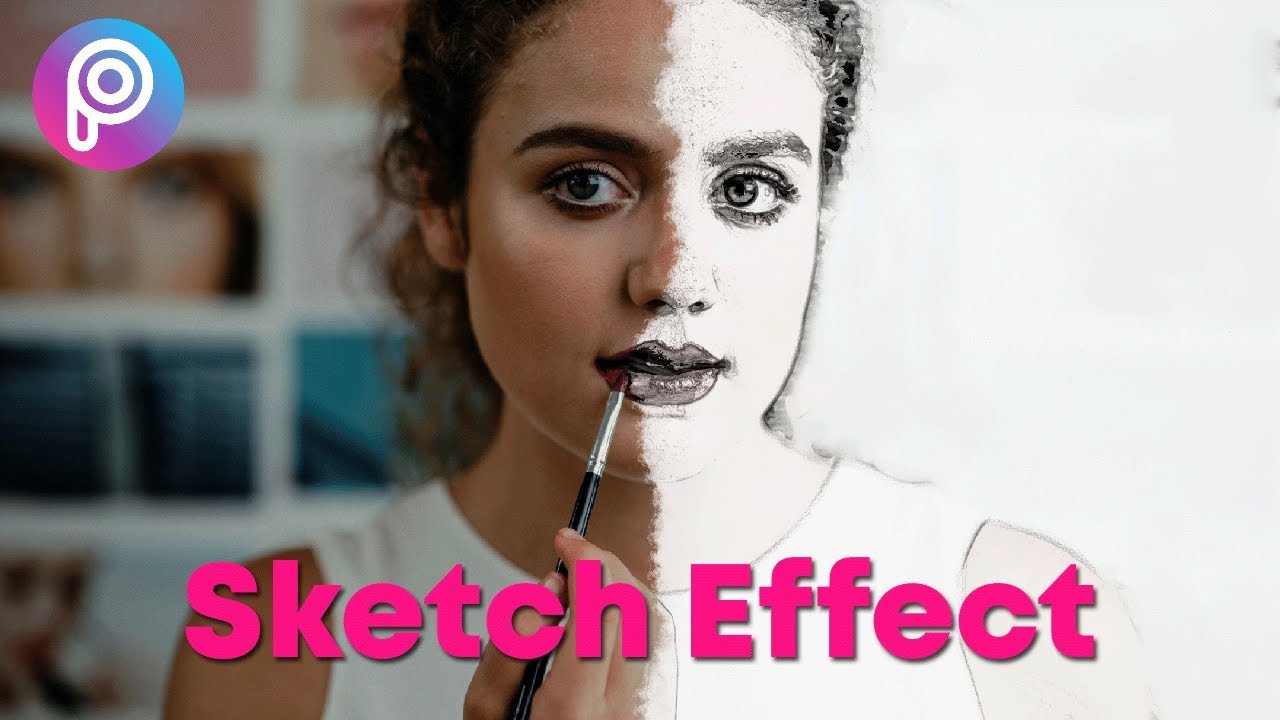 Sketch Pencil draw effect Picsart Tutorial YouTube