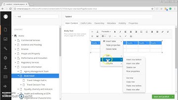 Umbraco 7 : Change Table Cells to Header cells in Rich Text Editor (RTE)
