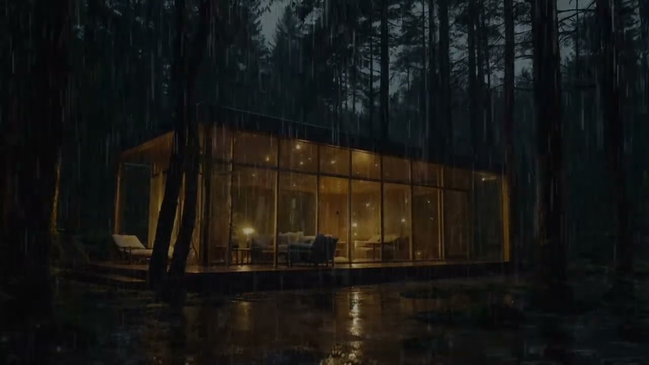 Cozy Rainy Night Ambience | Rain Sounds for Sleeping, Meditation & Calm