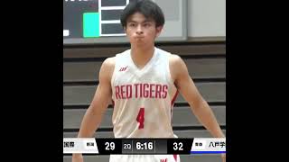 #開志国際 が誇る司令塔 #池田楓真(#4) 21得点11アシスト🪄 #恒岡ケイマン(#12)とのコンビは一級品✅