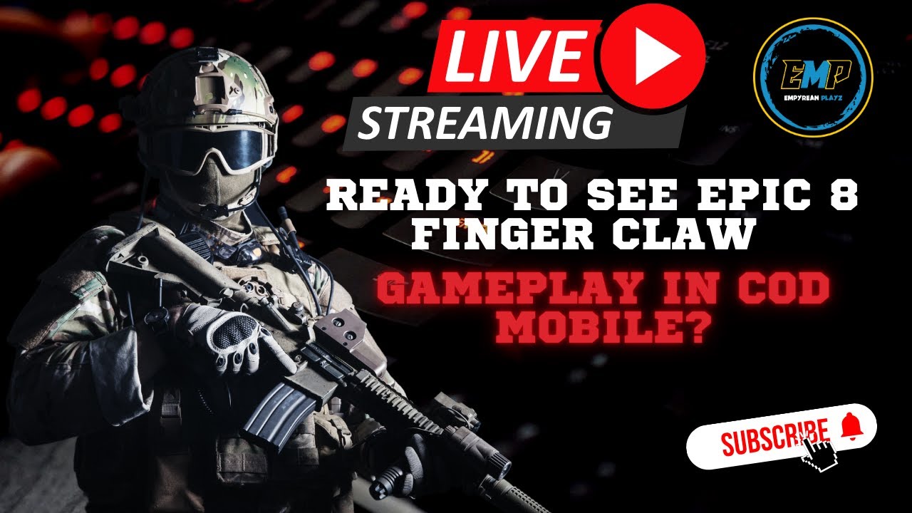 Cod Claw 🔴Weekend Fun | Ready to See Epic 8 Finger Claw Gameplay in COD Mobile ...