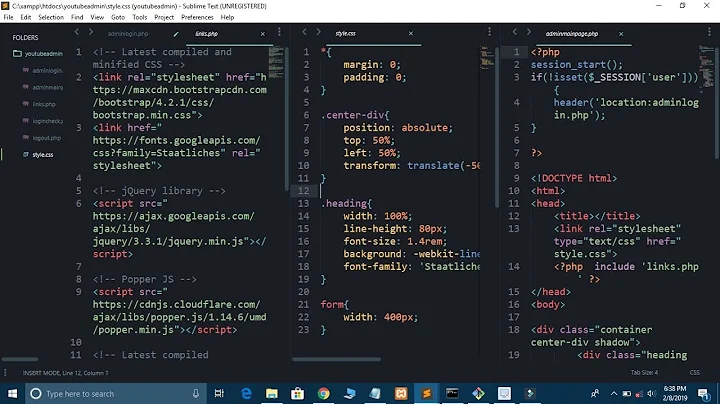 Working on Multiple Tabs in Sublime Text Editor Like CodePen | Sublime Split Screen Feature