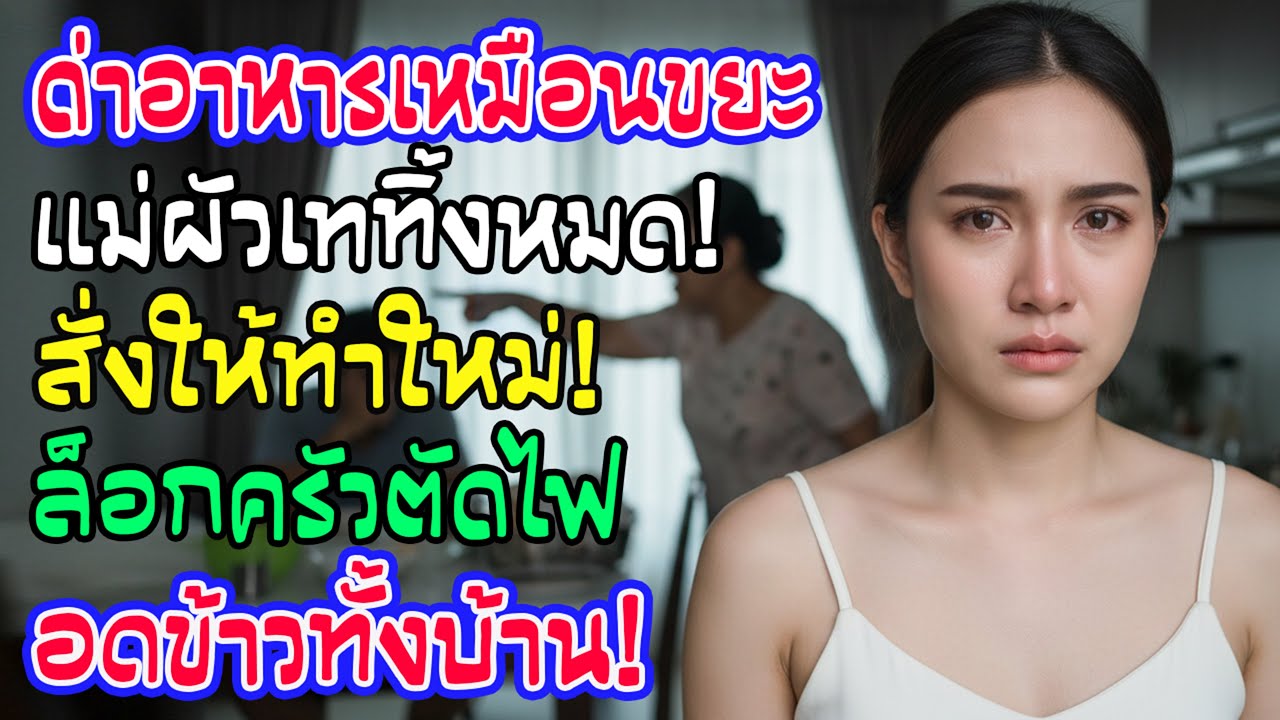 น้องผัวด่ากับข้าวขยะ แม่ผัวเททิ้ง! ฉันล็อกครัวตัดไฟทันที ให้ทุกคนอดข้าวทั้งบ้าน สะใจสุดๆ