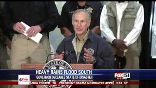 Governor Abbott Declares State Of Disaster After Flooding