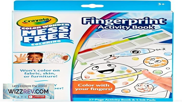 Crayola Color Wonder Mess Free Fingerprint Ink Painting Activity Set Finger Painting