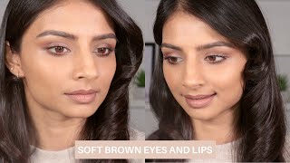 SOFT BROWN EYES AND LIPS | SIMPLE MAKEUP TUTORIAL | LIVE TINTED | JANOO PATEL