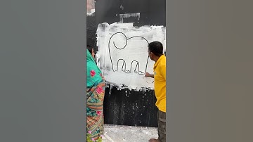 Draw an elephant using nn #art #shorts