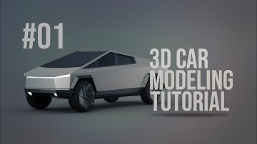 3D Car Modeling Tutorial - Tesla Cybertruck pt.1