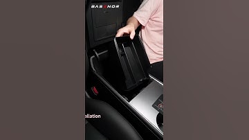 Tesla Model 3/Y Carbon Fiber Organizer | Hidden Storage Box for a Sleek & Functional Interior! 🖤