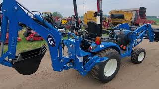 LS Tractor MT225s with Backhoe 1 Minute Walk Around