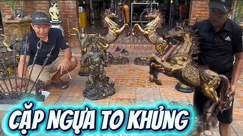 Cặp Ngựa Đồng Pháp Lam _ Cặp Pháo đồng _ Quan Công Ngủ Kỳ. Trưa 13/9 #đồcổcầnthơ #đồcổ 