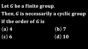 group of prime order is cyclic || IIT Jam 2023 PYQ