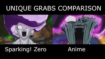 Unique Grabs Origins Side by Side Comparison Dragon Ball Sparking Zero - Anime