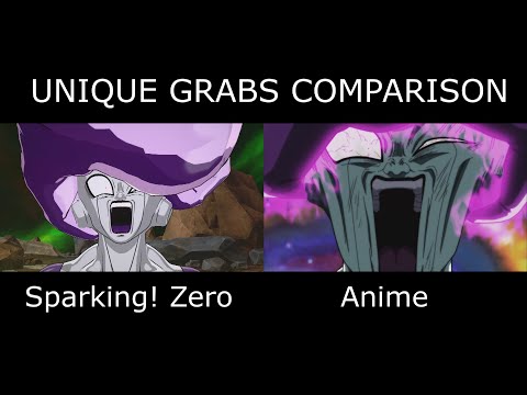 Unique Grabs Origins Side by Side Comparison Dragon Ball Sparking Zero - Anime