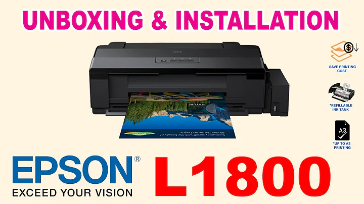 L1800 I Unboxing I Installation I EPSON