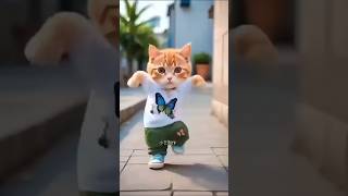 قطه تلعب   قطه صغيره ترقص  قطه كيوت   مقطع مضحك   قطه المنزل       سمعها