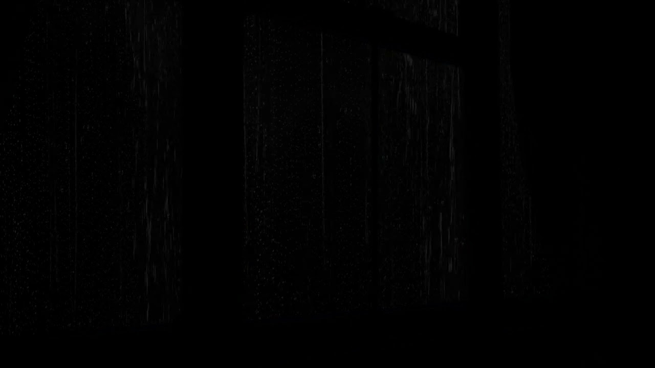 창문에 내리는 잔잔한 비 소리 - 검은 화면 ASMR로 스트레스 해소