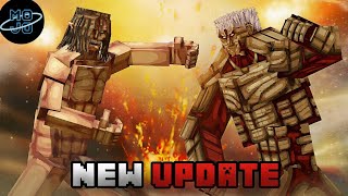 DANNY'S AOT MOD UPDATE! 🔥 New Titans, Transformations & Animations! | Minecraft java/ mojolauncher