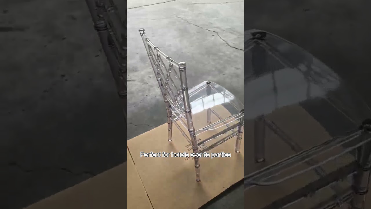 Which portable chair is stronger?Stackable clear resin chiavari wedding chair   for outdoor party
