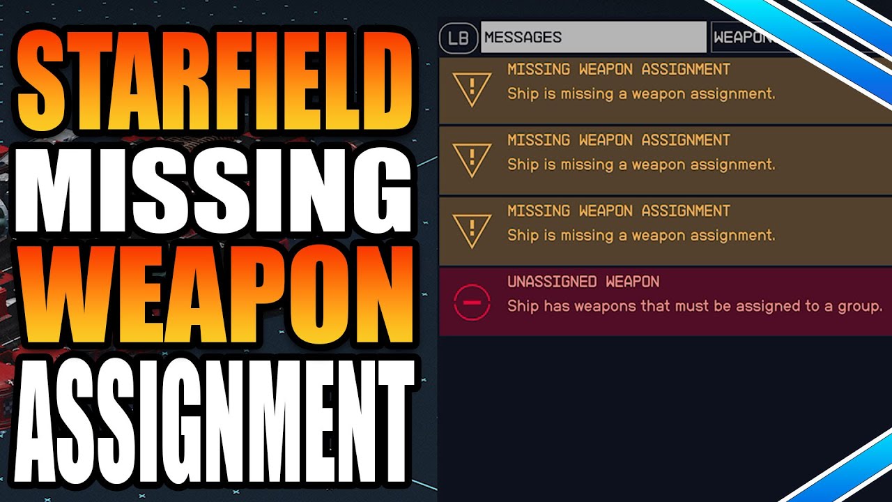 starfield weapon group assignment