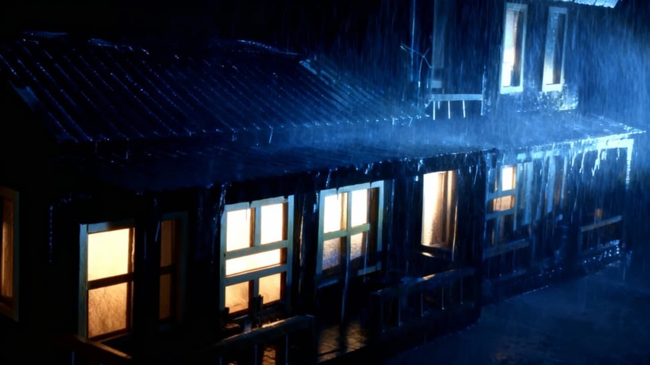 Heavy Rain on Tin Roof with Thunder