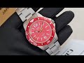 Review qq diver vintage red dial no date