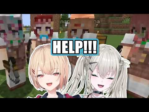 When You're Shy But Enrolled in an All Girls Minecraft Academy — Aranami Minecraft Clip (ENG SUBS)