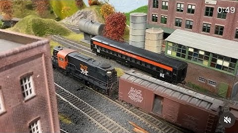 New Haven Railroad Ho Scale running trains montage.