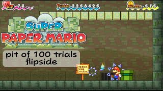 Super Paper Mario pit of 100 trials - 1.5x speed