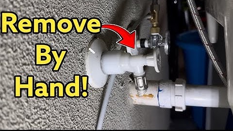 Remove Push/Pull Flowtite Water Valves By Hand!  Replacing Accor Plastic Shut-off Valves