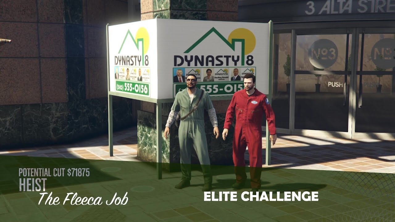 GTA Online Fleeca Job Elite Challenge YouTube