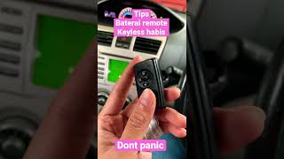 Tips Mobil Bekas : Baterai Remote Keyless Habis ? Jangan Panik !