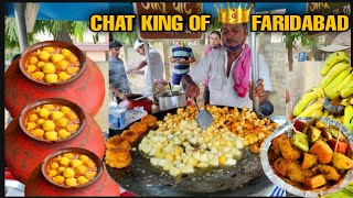 CHAAT KING OF FARIDABAD || 40 साल से बेच रहे हैं || GUPTA CHAAT || street food of india