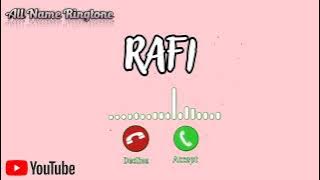 Rafi please pick the phone | Rafi ki Ringtone | Rafi Name Status