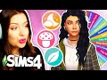 Spinning a wheel of unique aesthetics to create sims in the sims 4  sims 4 cas challenge cc