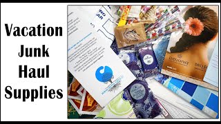 Vacation haul supplies for junk journal - Starving Emma