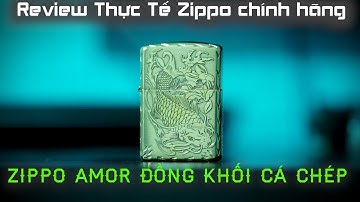 Review Thực Tế Zippo Chính Hãng Đồng Khối Chủ Đề Cá Chép Hóa Rồng I Zippo Hà Nội I