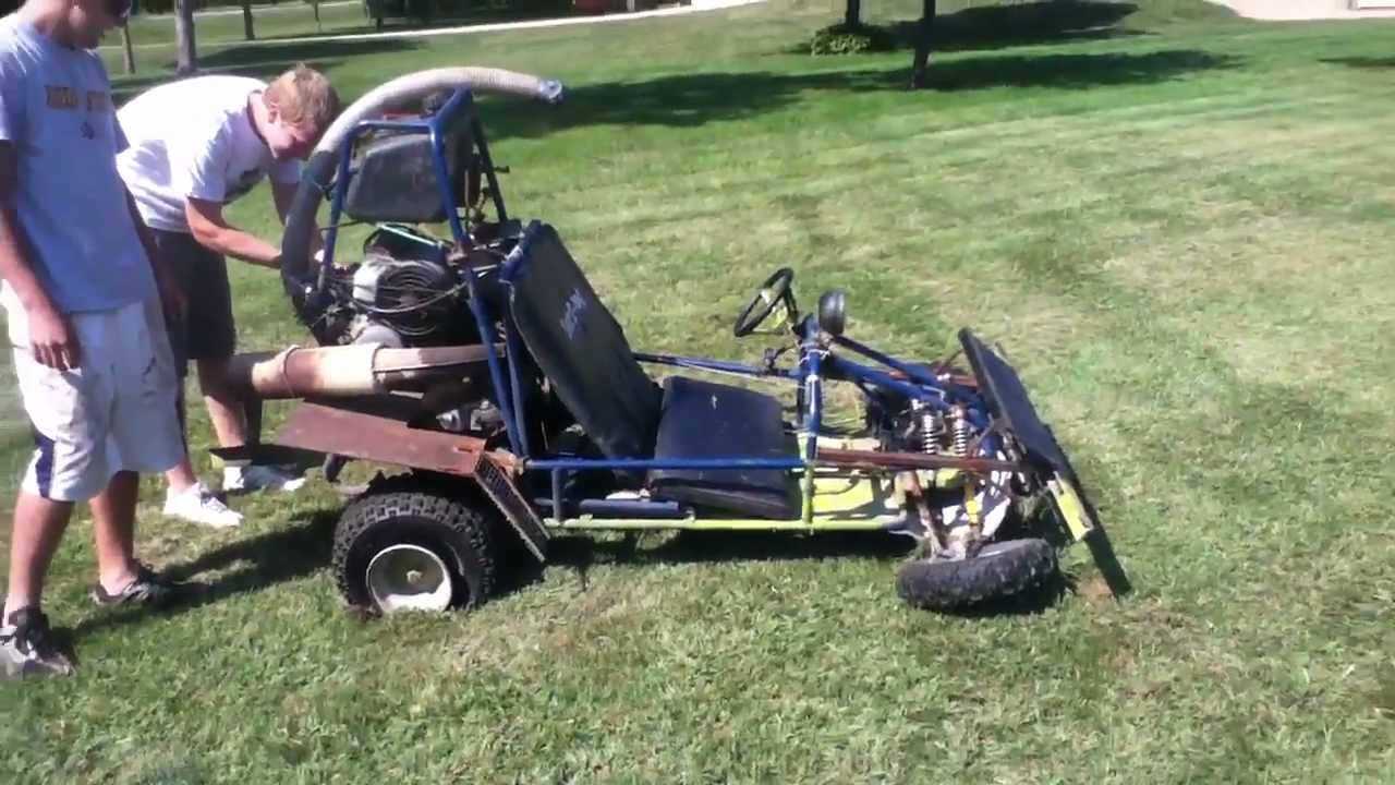 Custom Go Kart Crash and Flip! - YouTube