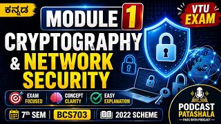 Cryptography and Network Security | Kannada | Module 1 | BCS703 | VTU Exam | 7th Sem | 2022 Scheme