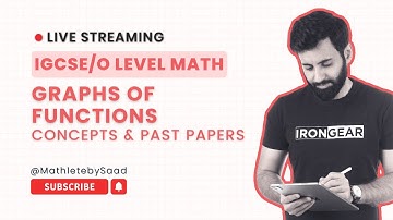 IGCSE/O LEVEL Maths - Graphs of Functions (Concepts and Past Papers)