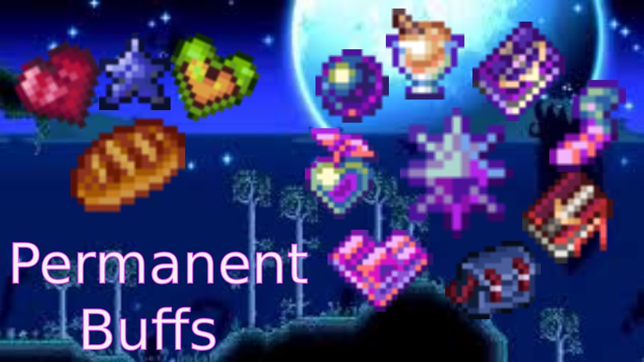 All Items That Give a Permanent Buff In Terraria YouTube