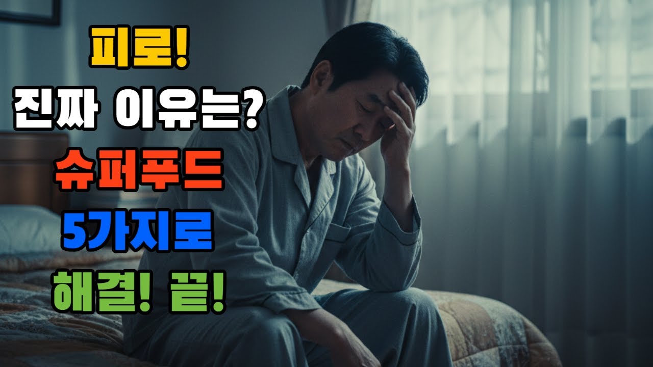 내 몸의 피로! 이 음식 먹고 싹! 사라졌다.