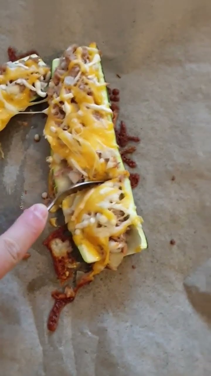 Zucchini mit Thunfisch überbacken! - YouTube