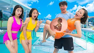 AMAZING PREGNANT ZOMBIE GIRL PRANK BATTLE NERF Dr BCGirl Nerf Guns POPULAR MERMAID BATTLE PRANK VTL