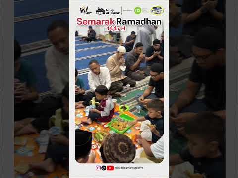 Menu iftar masjid Al Burhan hari ini: nasi kebuli, nasi ayam kremes, mie goreng, nasi campur, bakso