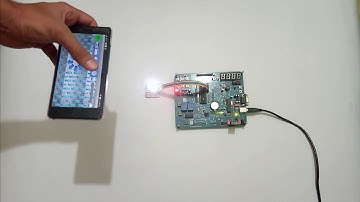 Bluetooth LED Matrix board Control by mobile accelerometer sensor using bluetooth communication