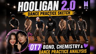 BTS Hooligan 2.0 Dance Practice Sketch 💜 | OT7 Bond, Chemistry & Dance Practice Analysis#bts#jk 🇰🇷🇮🇳