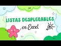 Aprende a crear listas desplegables en Excel de forma fácil y rápida.