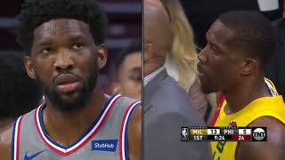 Eric Bledsoe Gets Ejected After Throwing The Ball At Joel Embiid